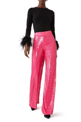 Dylan High Waisted Sequin Pants